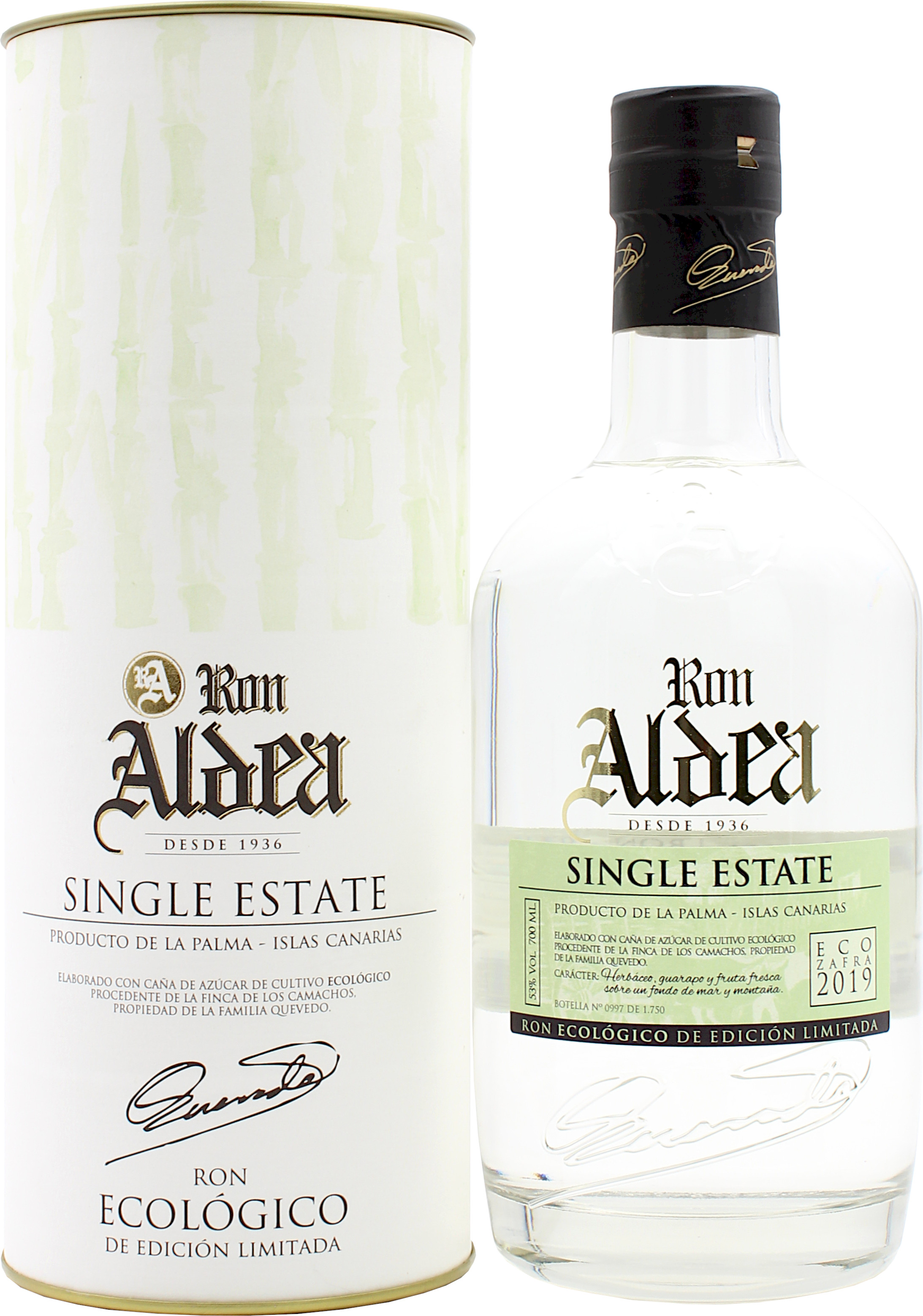 Ron Aldea Single Estate Ecologico 2019 53.0% 0,7l (bio)