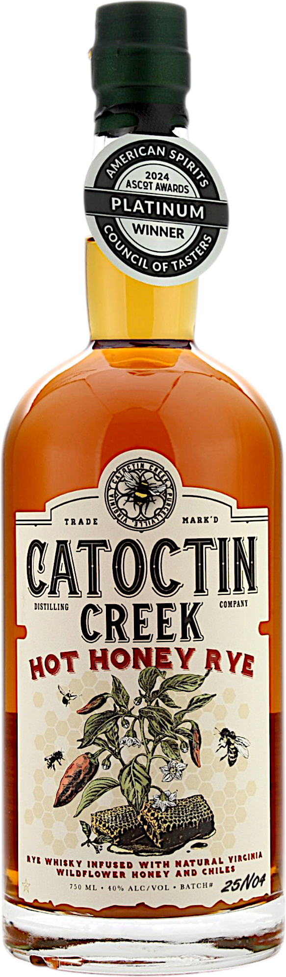 Catoctin Creek Hot Honey Rye 40.0% 0,7l