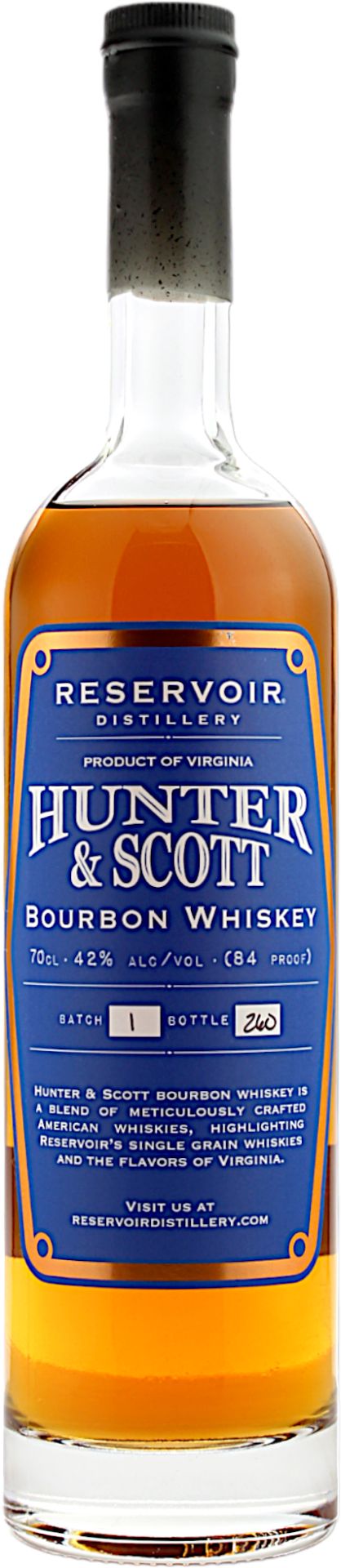 Reservoir Hunter & Scott Batch 1 Bourbon Whiskey 42.0% 0,7l