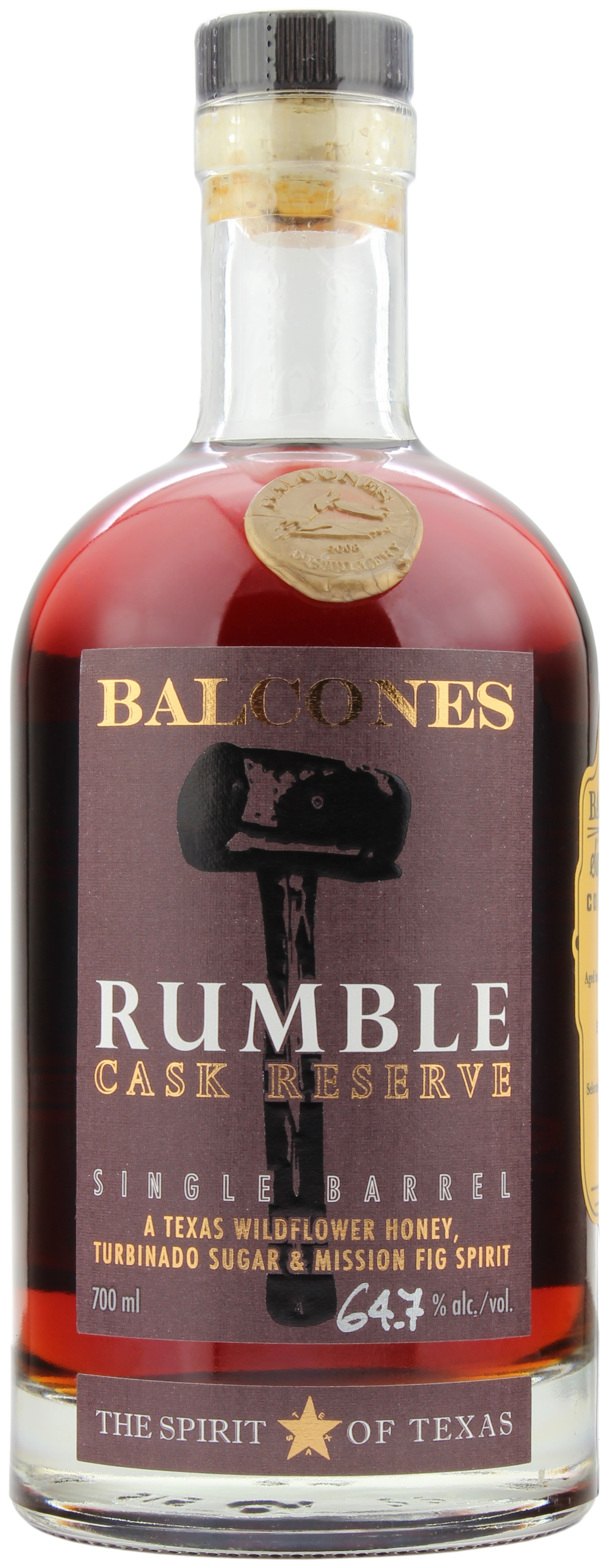 Balcones Single Barrel Rumble Cask #17818 64.7% 0,7l