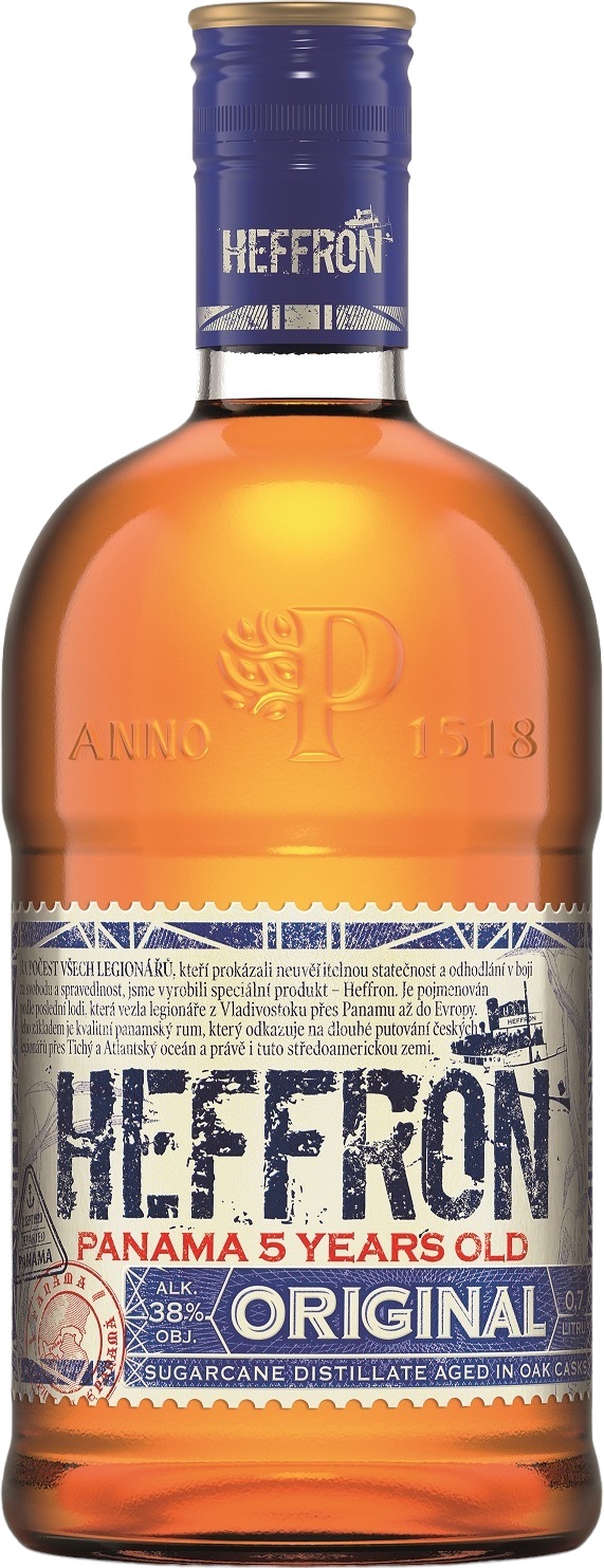 Heffron 5 Jahre Original Panama Spiced Rum 38.0% 0,7l