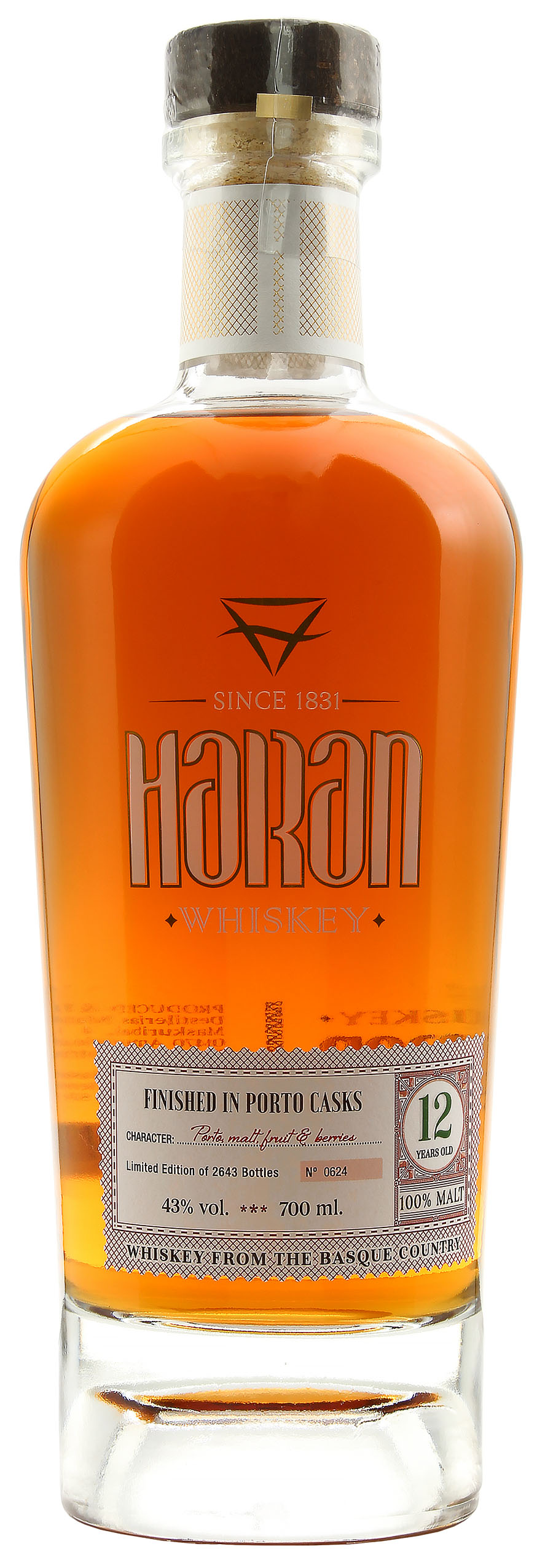 Haran 12 Jahre Port Cask Finish Spanish Malt 43.0% 0,7l