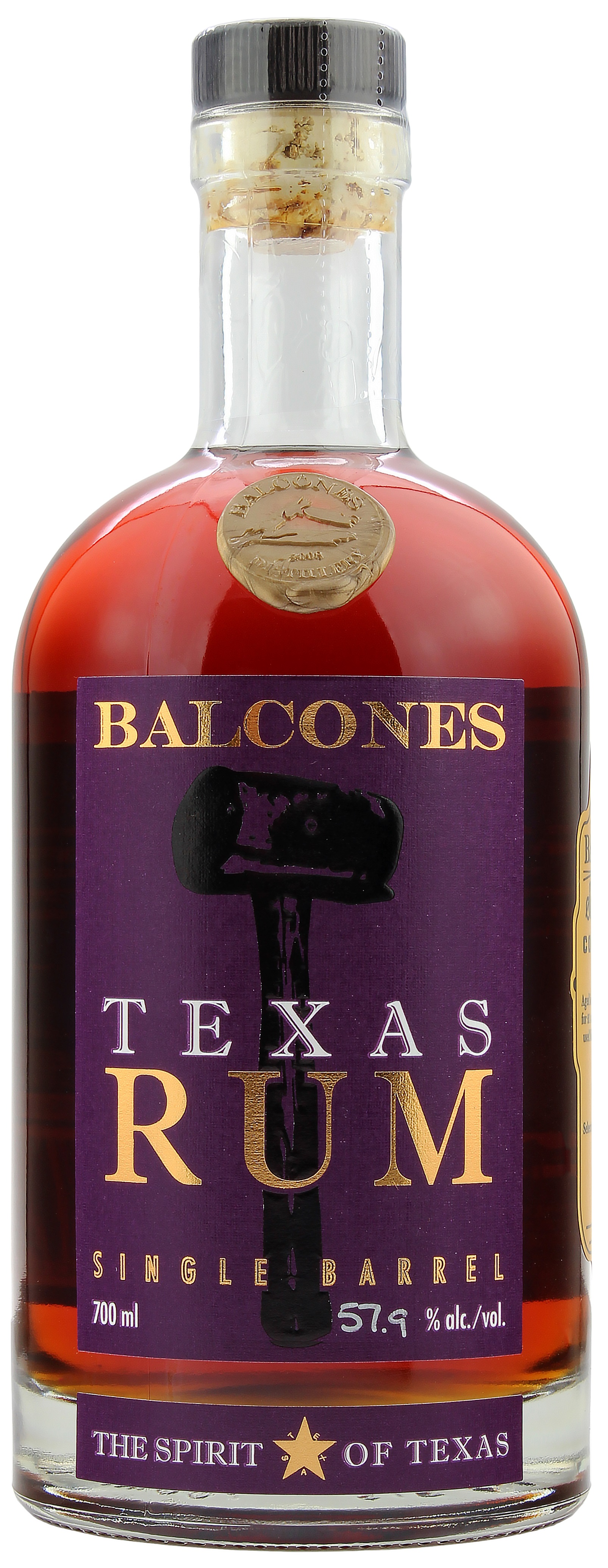 Balcones Texas Pot Still Rum Barrel #14200 Cask Strength 57.9% 0,7l