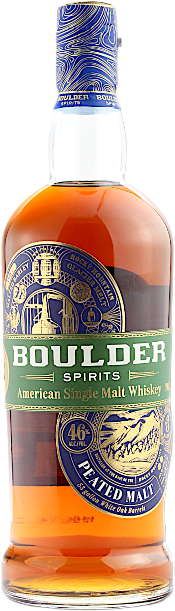 Boulder Spirits Peated Malt American Single Malt Whiskey 46.0% 0,7l