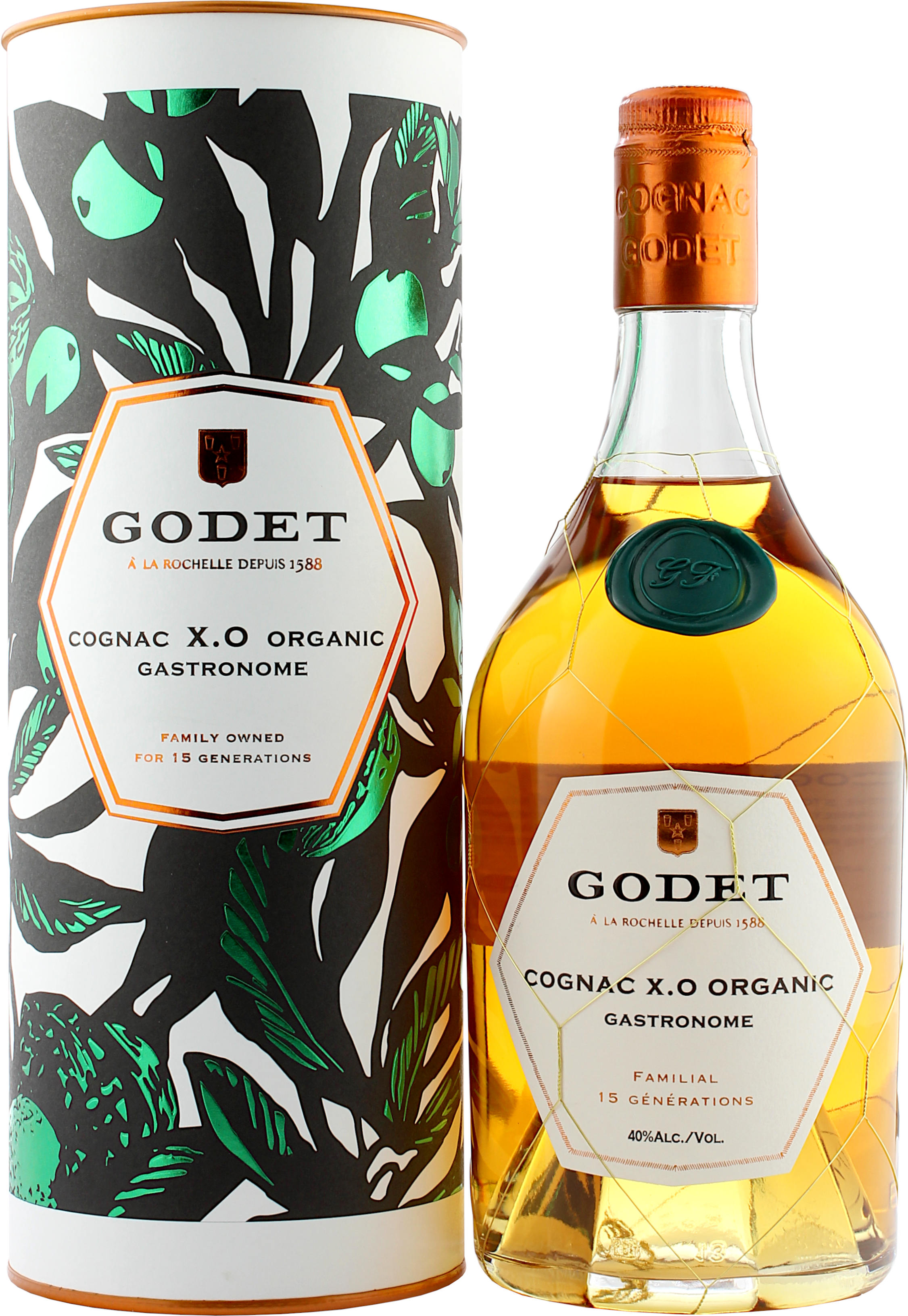 Godet Cognac XO Organic Gastronomie 40.0% 0,7l (bio)